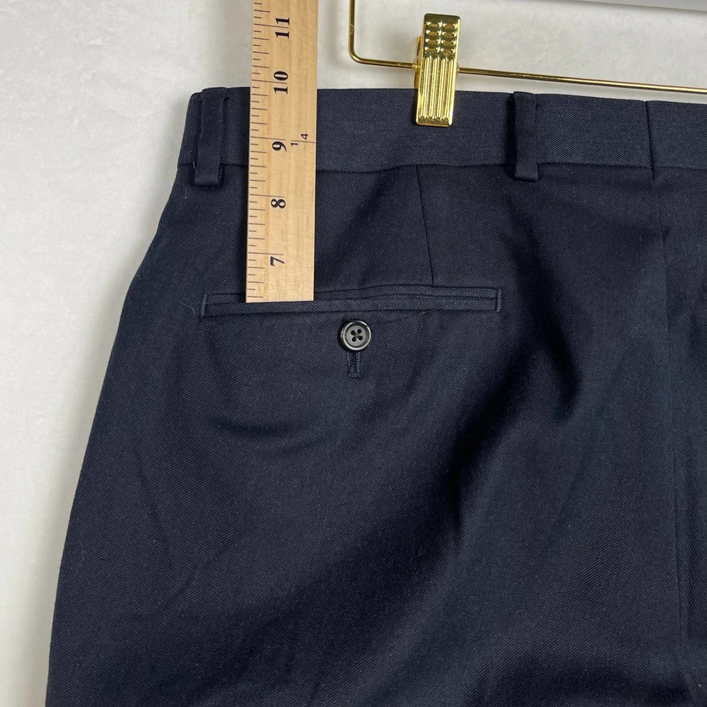 Ralph Lauren Men’s Dress Pants 34X30 Classic Fit‎ Flat Front Pants Black - Picture 7 of 15
